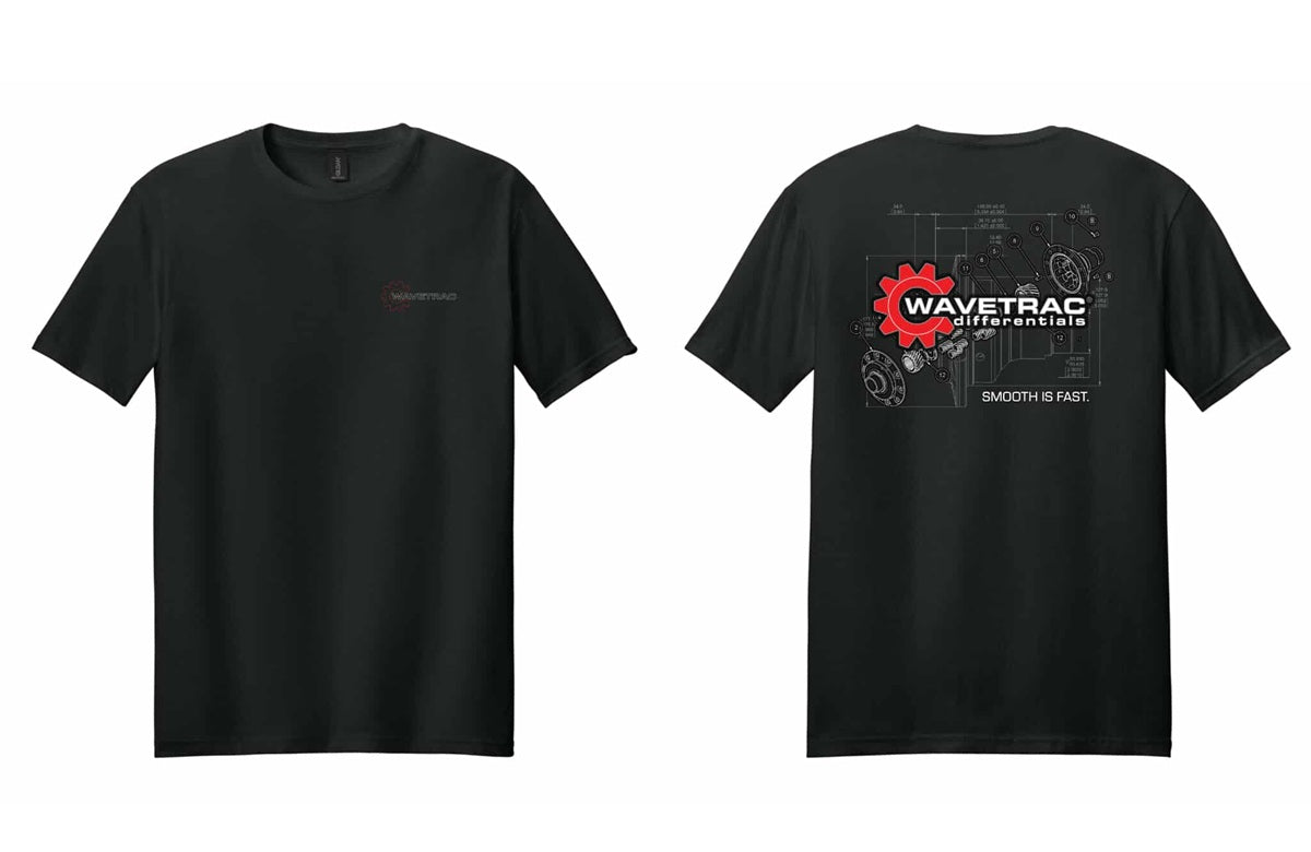 Wavetrac 'Smooth is Fast' T-Shirt Black (med/large/XL)
